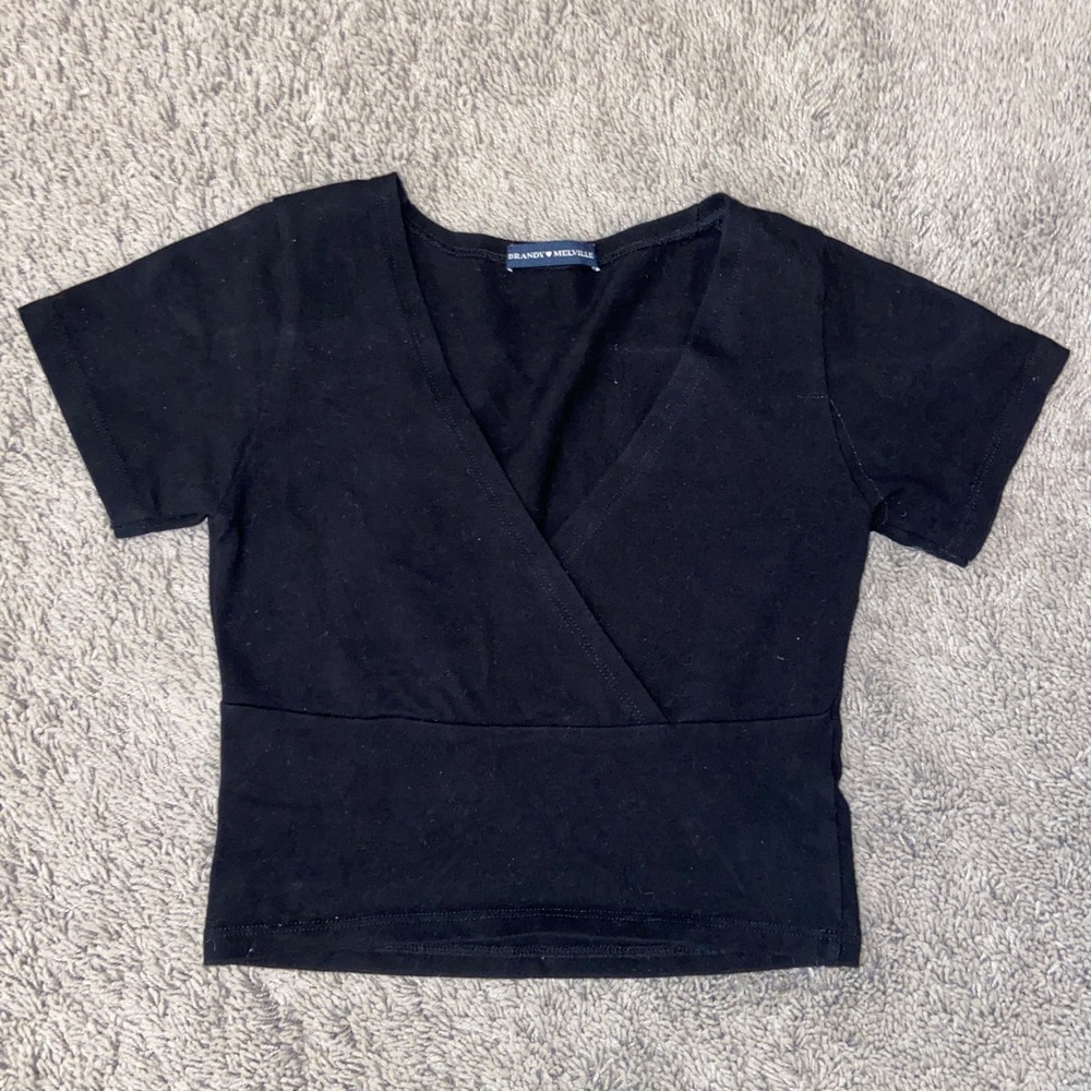 Brandy Melville Black Crop Top